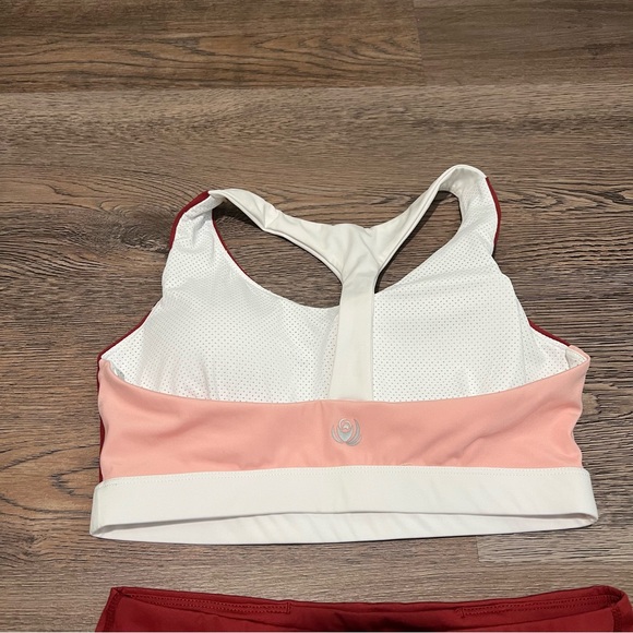 As Rose Rich Women's Sports Bra T-Back Yoga Bra Padded Workout Top and Leggings - Picture 4 of 12